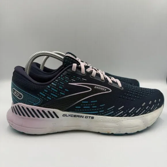 Brooks Glycerin GTS 20 Women's Size 10 B Blue Running Shoes Sneakers 1203701B499 - Picture 1 of 8